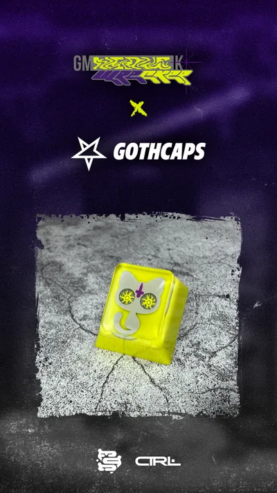 Gothcaps artisan for GMK NerveWrecker