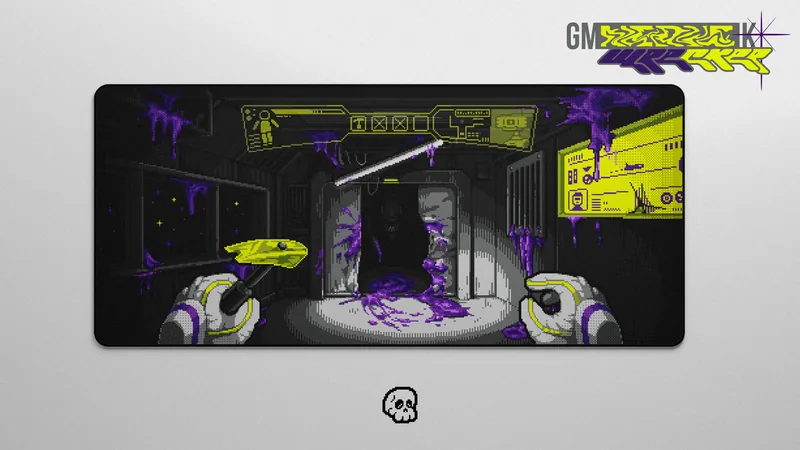 GMK NerveWrecker deskmat by Keebpixel